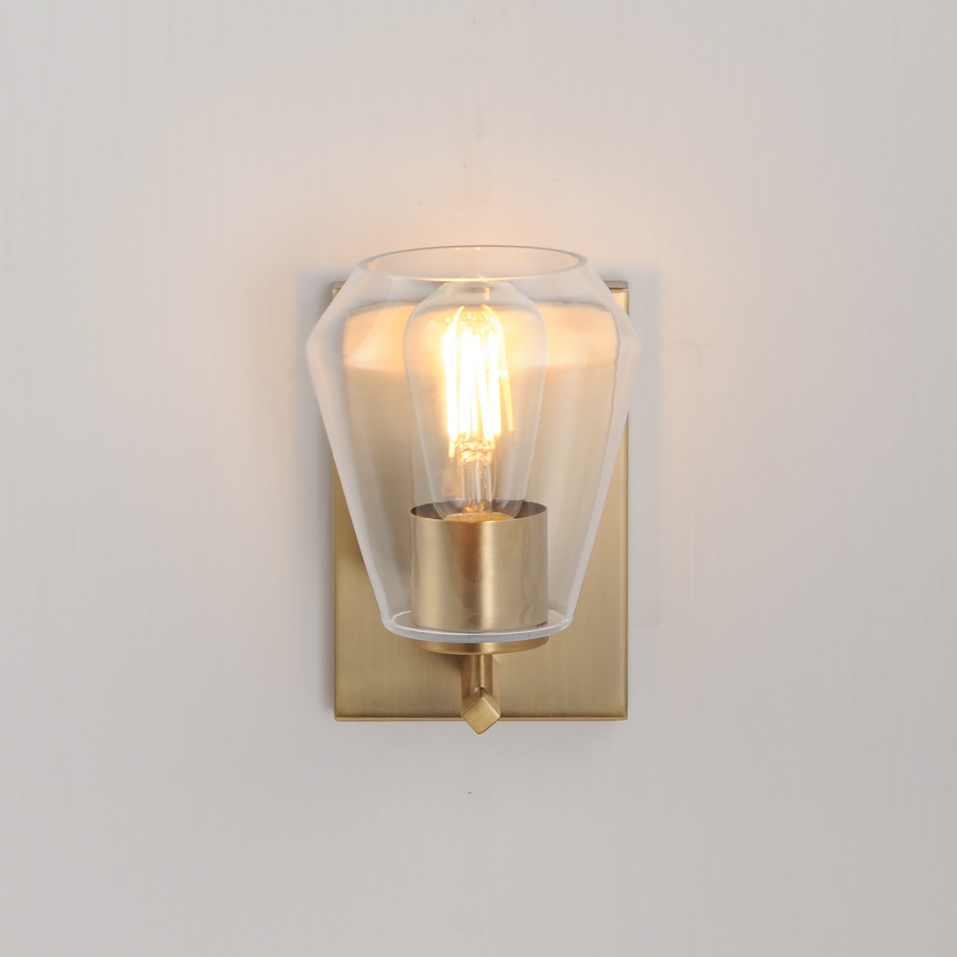 Geode Sconce Natural Aged Brass by Maxim Lighting