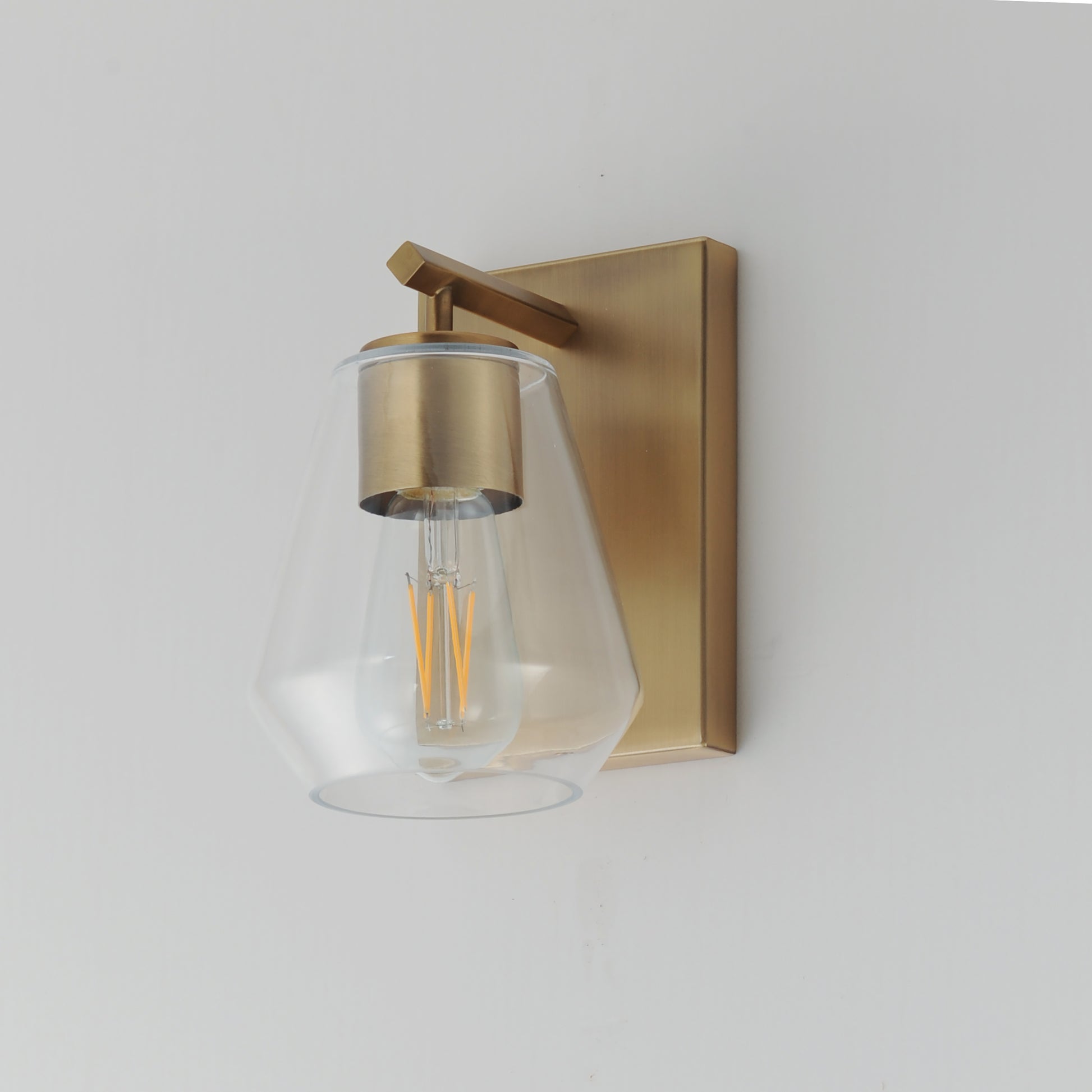 Geode Sconce Natural Aged Brass by Maxim Lighting