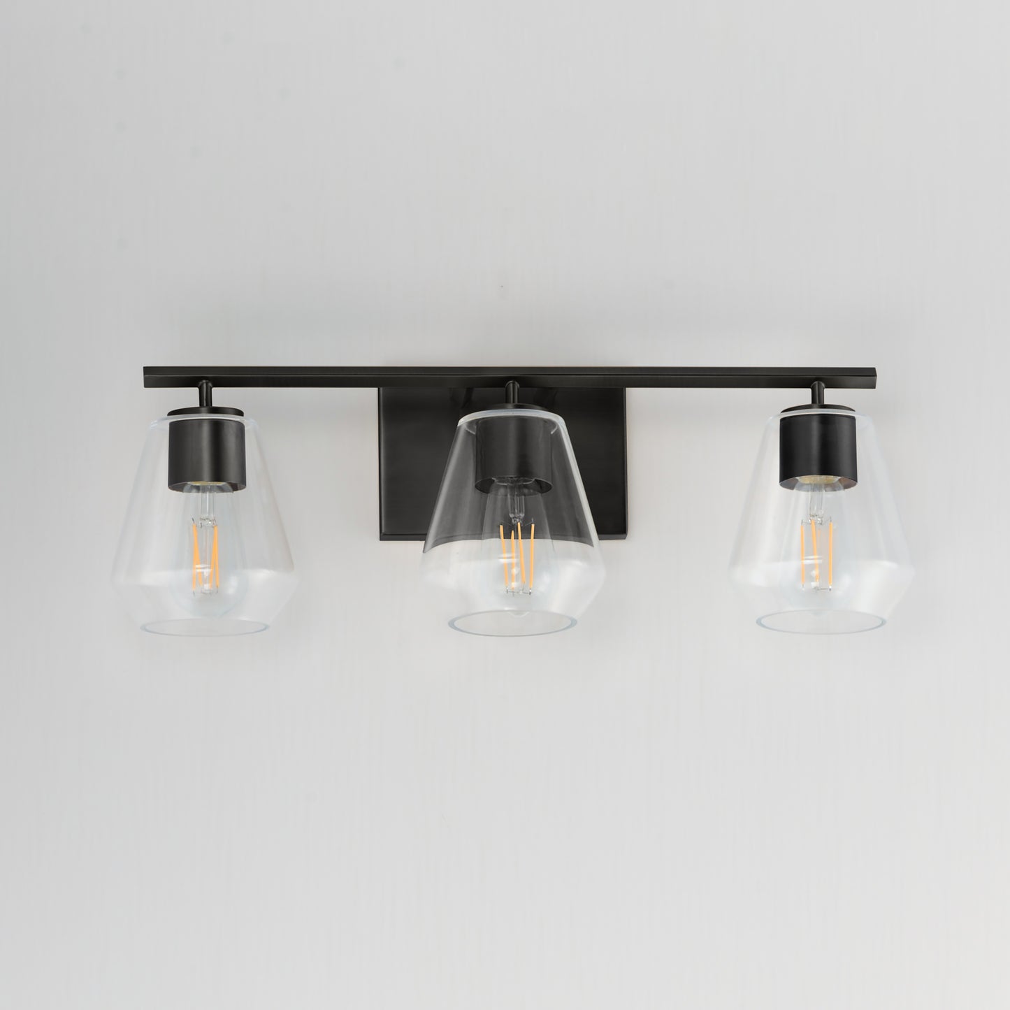 Geode 3-Light Bath Vanity Black by Maxim Lighting