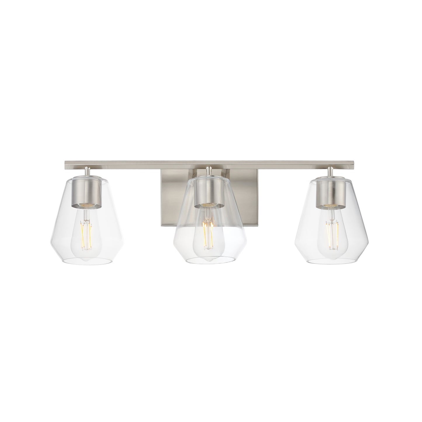 Geode 3-Light Bath Vanity Satin Nickel by Maxim Lighting
