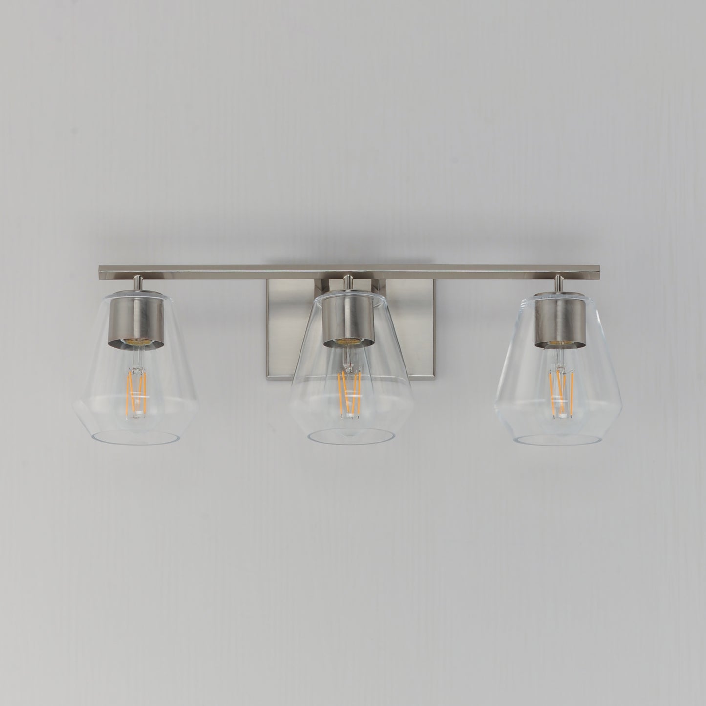 Geode 3-Light Bath Vanity Satin Nickel by Maxim Lighting