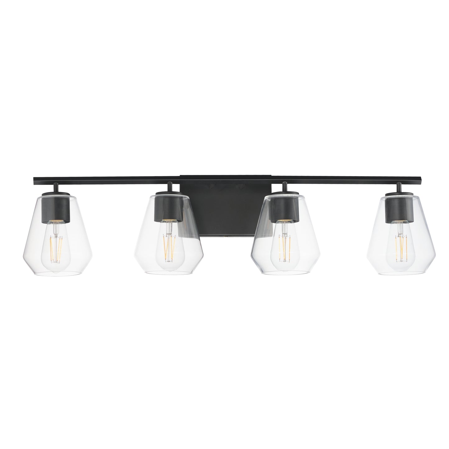Geode 4-Light Bath Vanity Black by Maxim Lighting