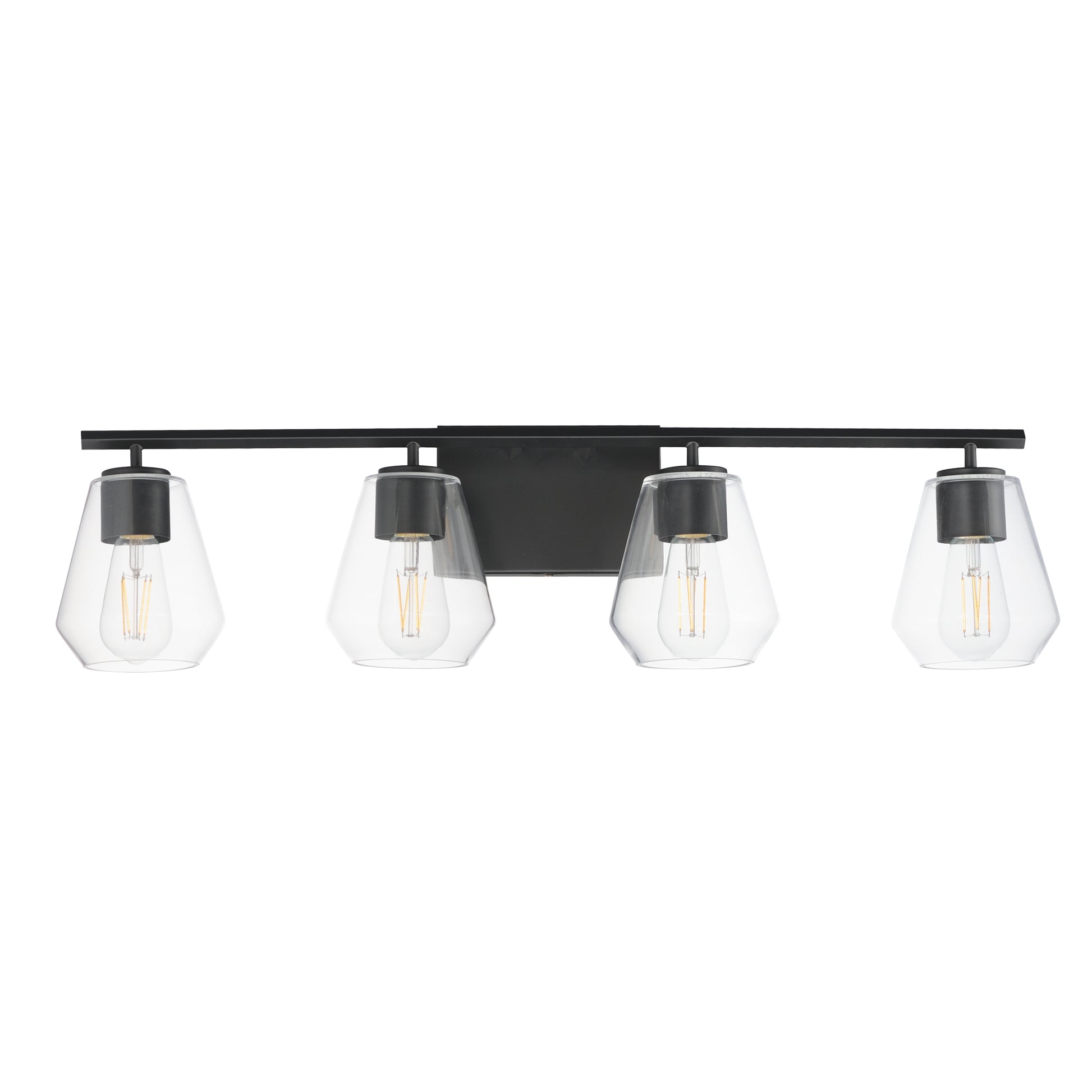 Geode 4-Light Bath Vanity Black by Maxim Lighting