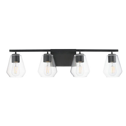 Geode 4-Light Bath Vanity Black by Maxim Lighting