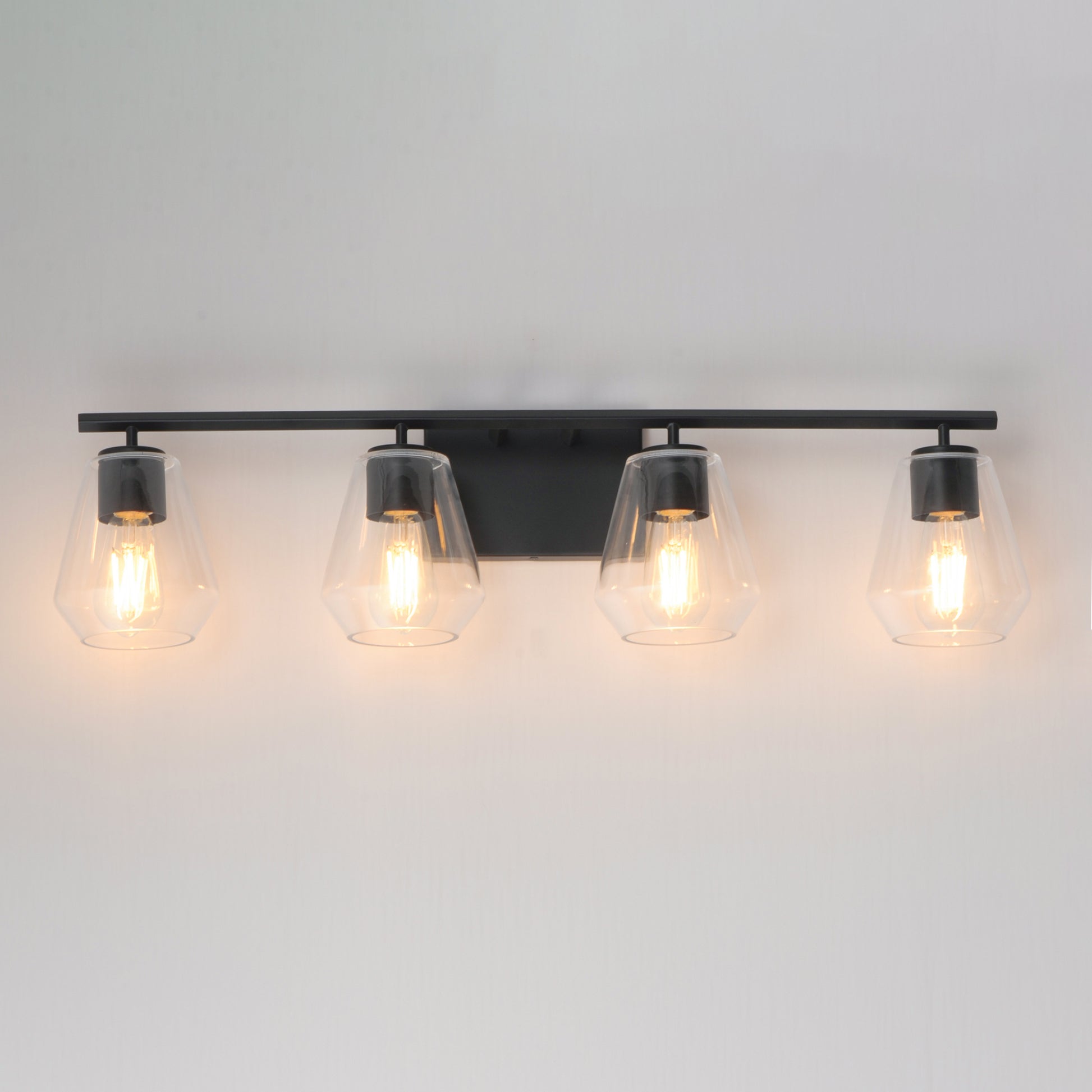 Geode 4-Light Bath Vanity Black by Maxim Lighting