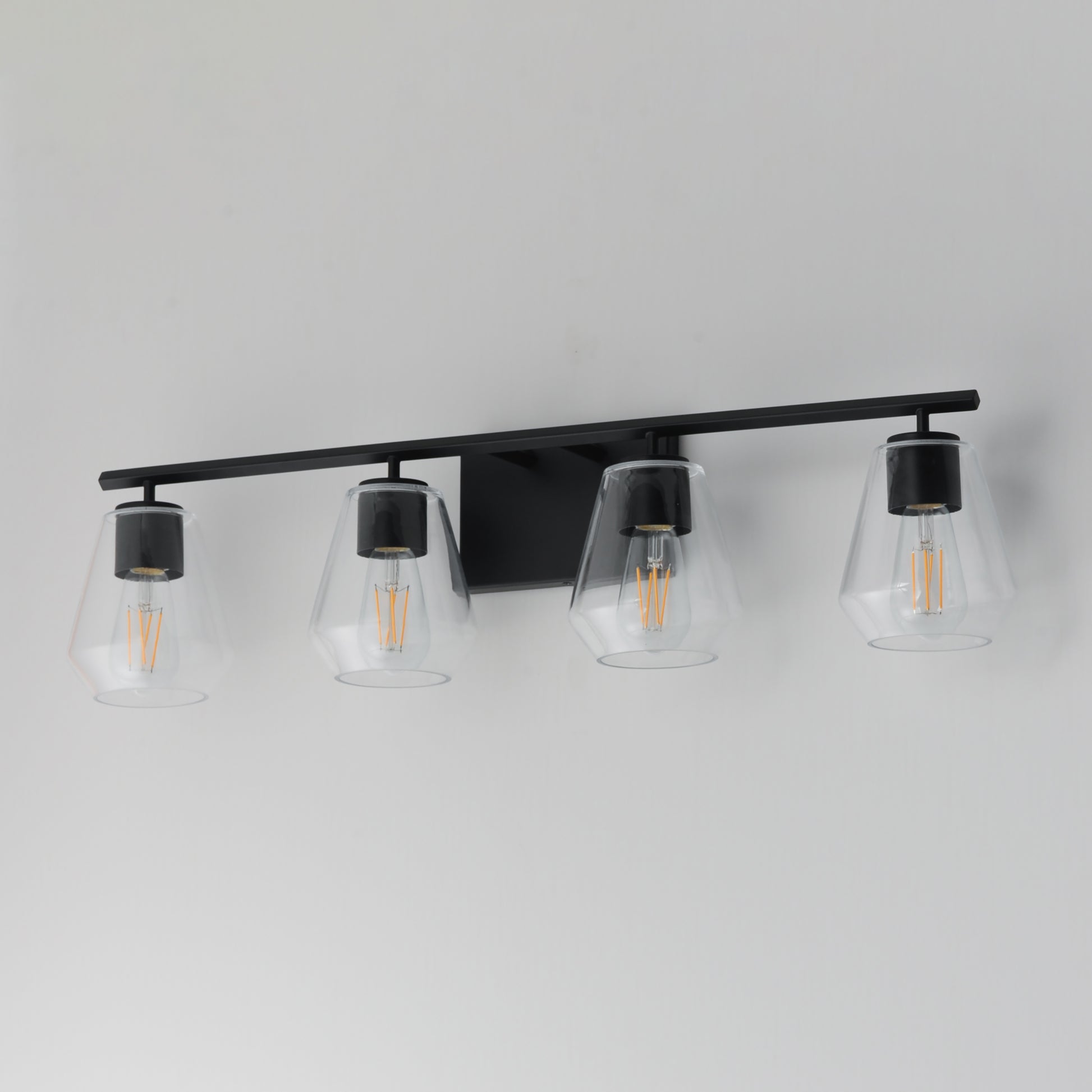 Geode 4-Light Bath Vanity Black by Maxim Lighting
