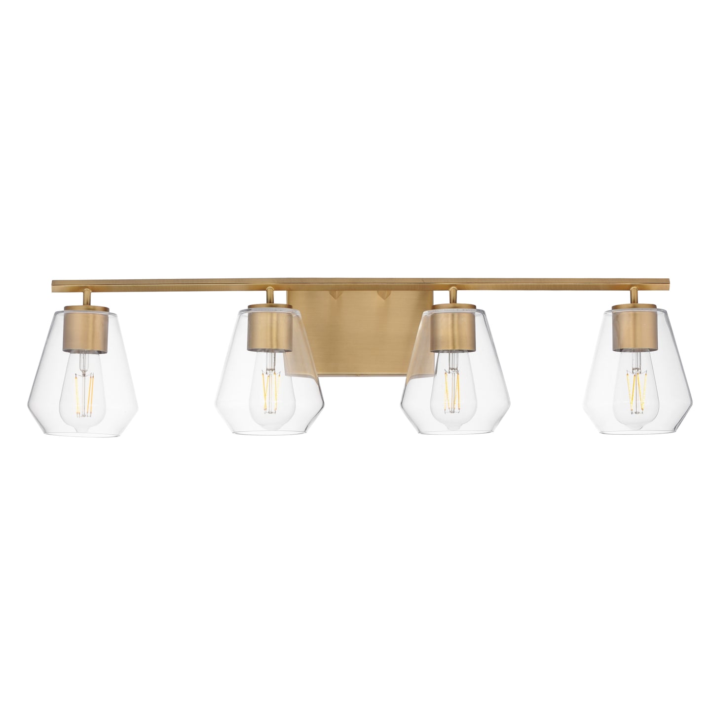 Geode 4-Light Bath Vanity Natural Aged Brass by Maxim Lighting
