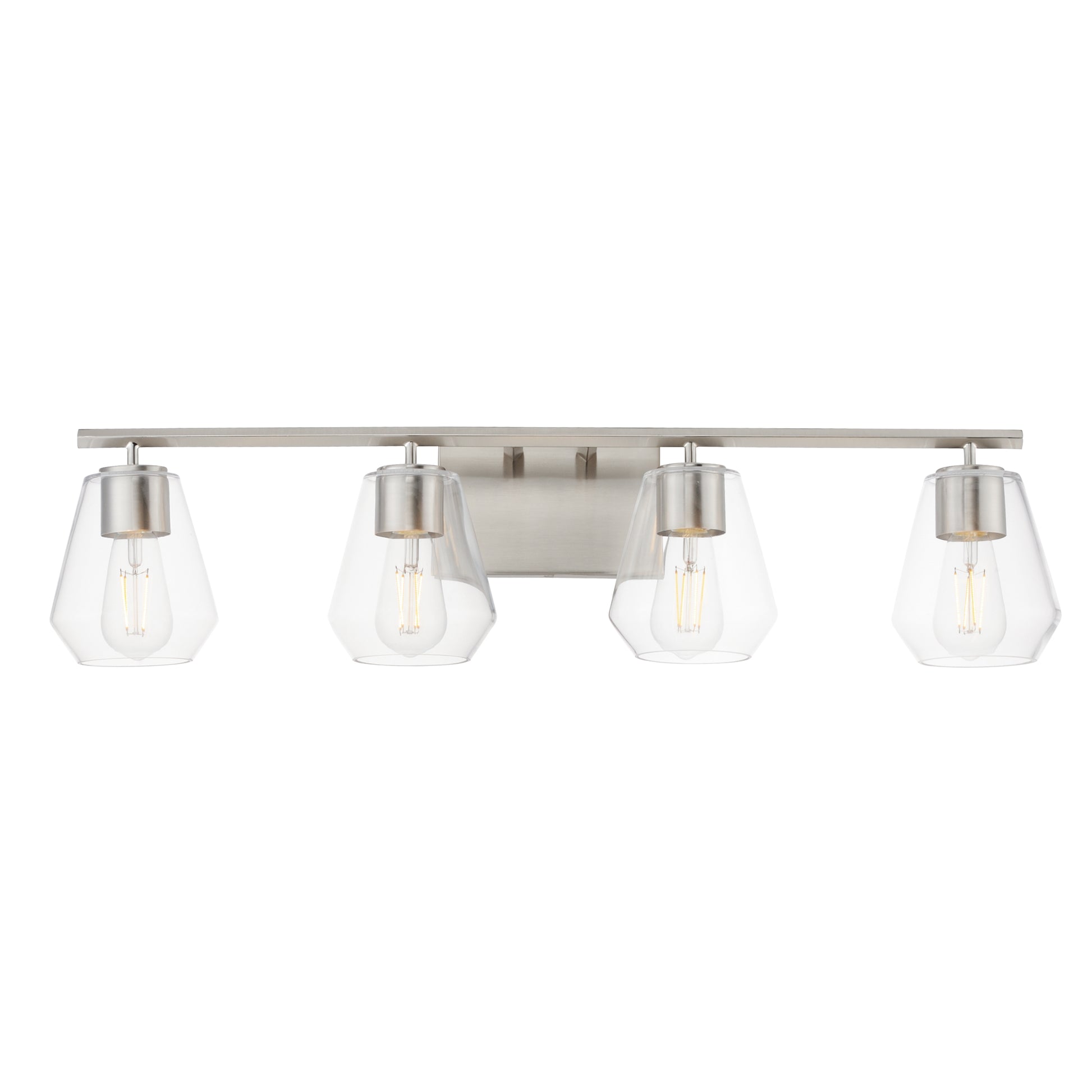 Geode 4-Light Bath Vanity Satin Nickel by Maxim Lighting