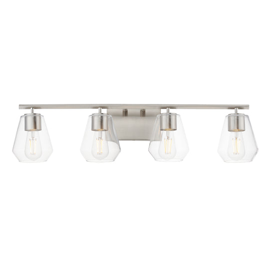 Geode 4-Light Bath Vanity Satin Nickel by Maxim Lighting