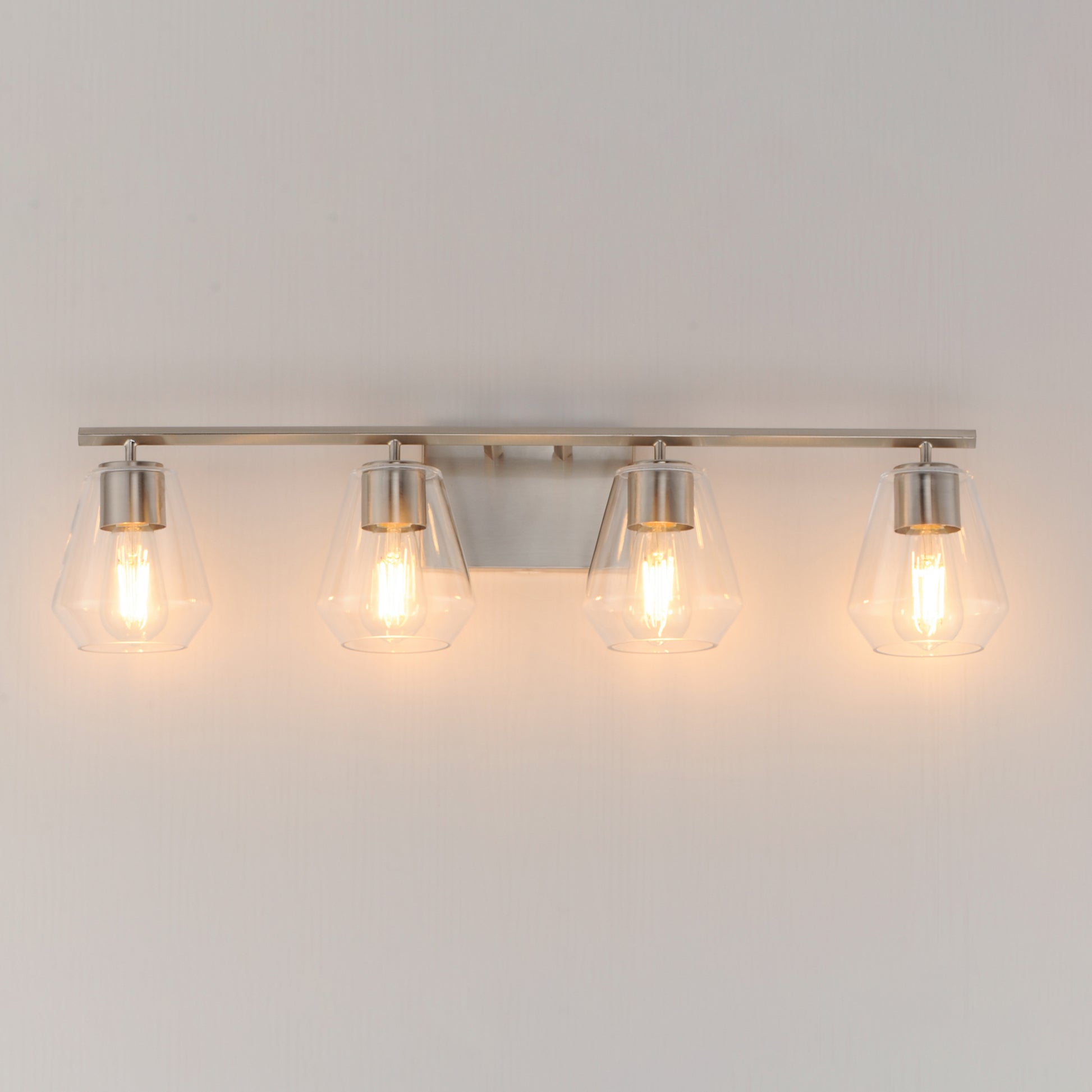 Geode 4-Light Bath Vanity Satin Nickel by Maxim Lighting