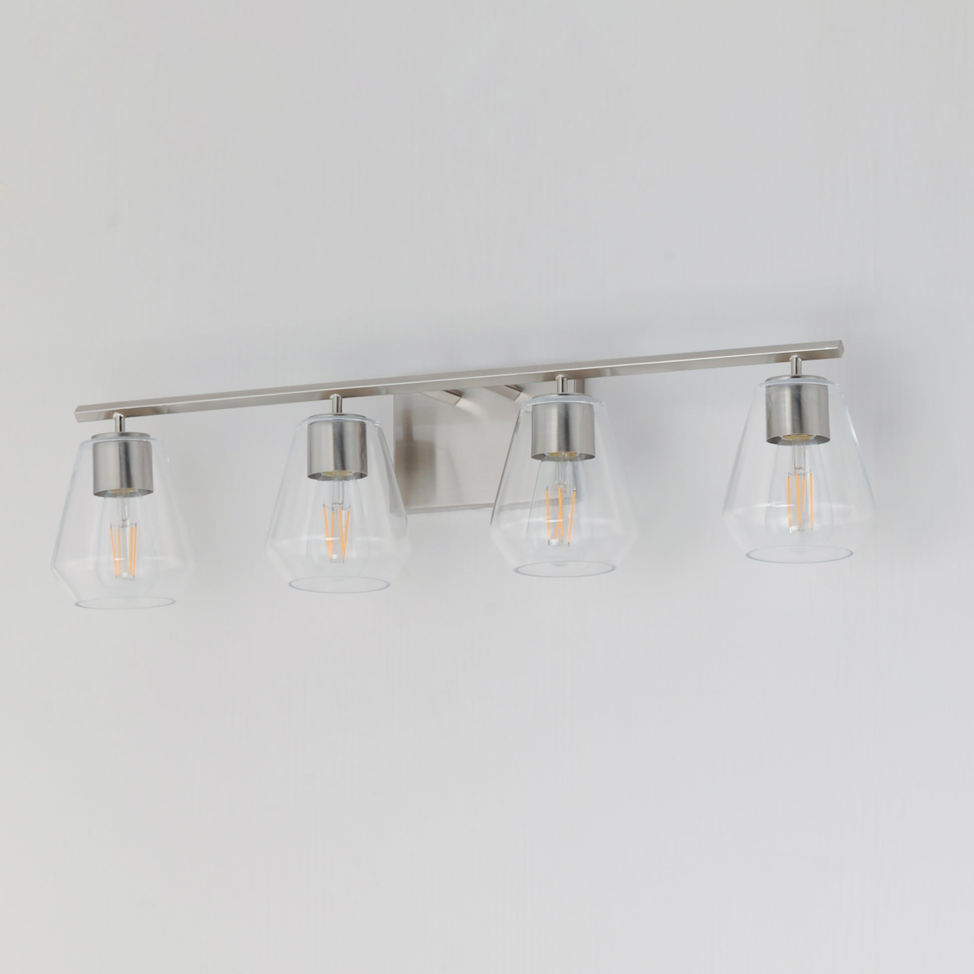 Geode 4-Light Bath Vanity Satin Nickel by Maxim Lighting