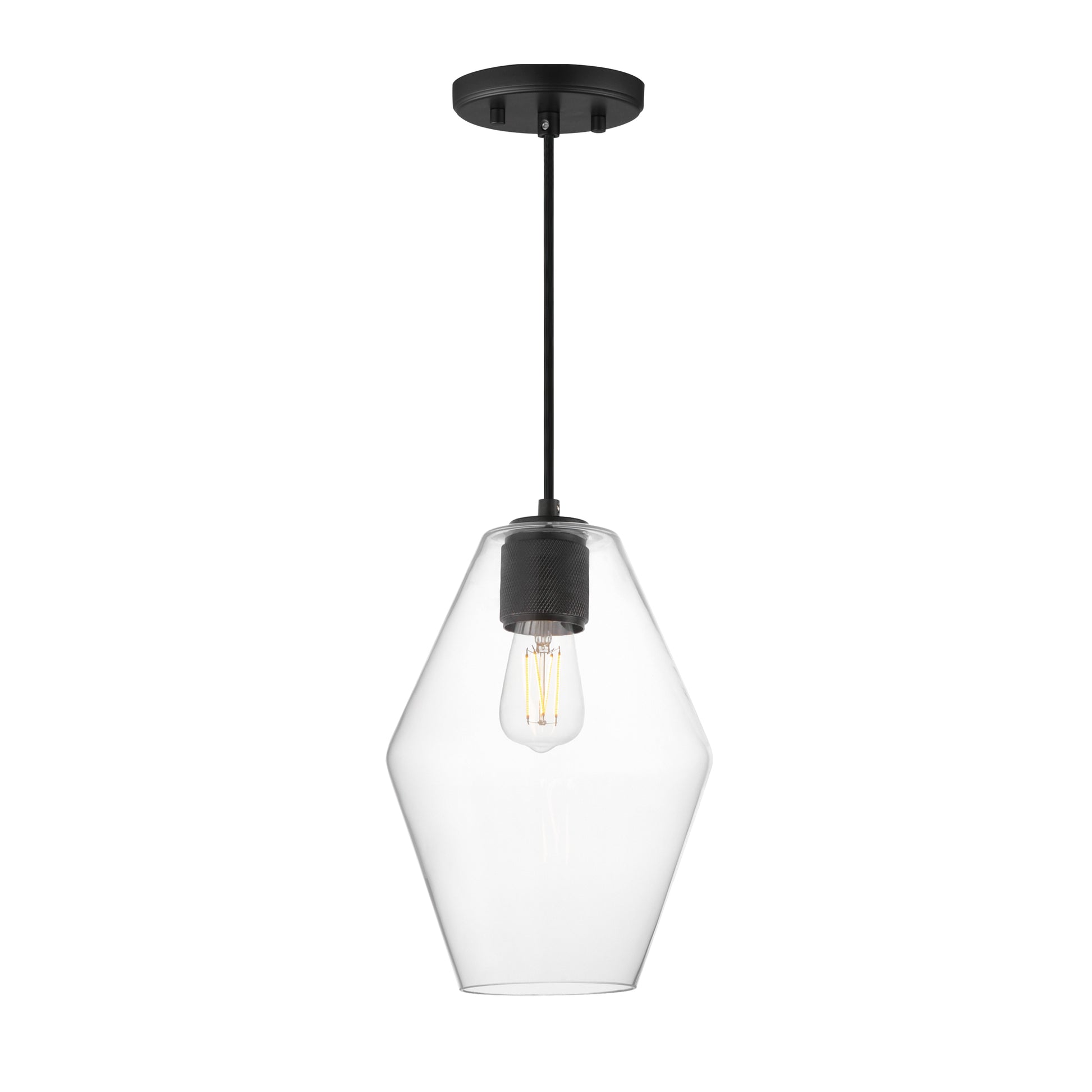 Geode Small Pendant Black by Maxim Lighting