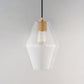 Geode Small Pendant Natural Aged Brass by Maxim Lighting