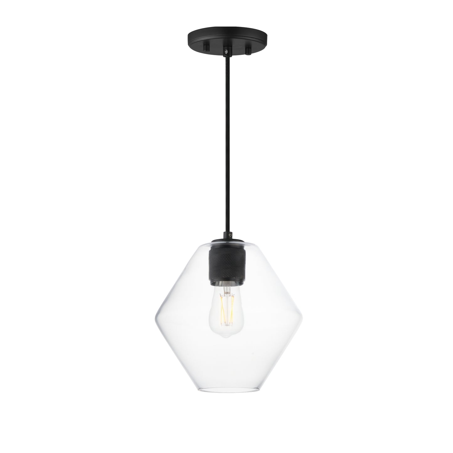 Geode Medium Pendant Black by Maxim Lighting