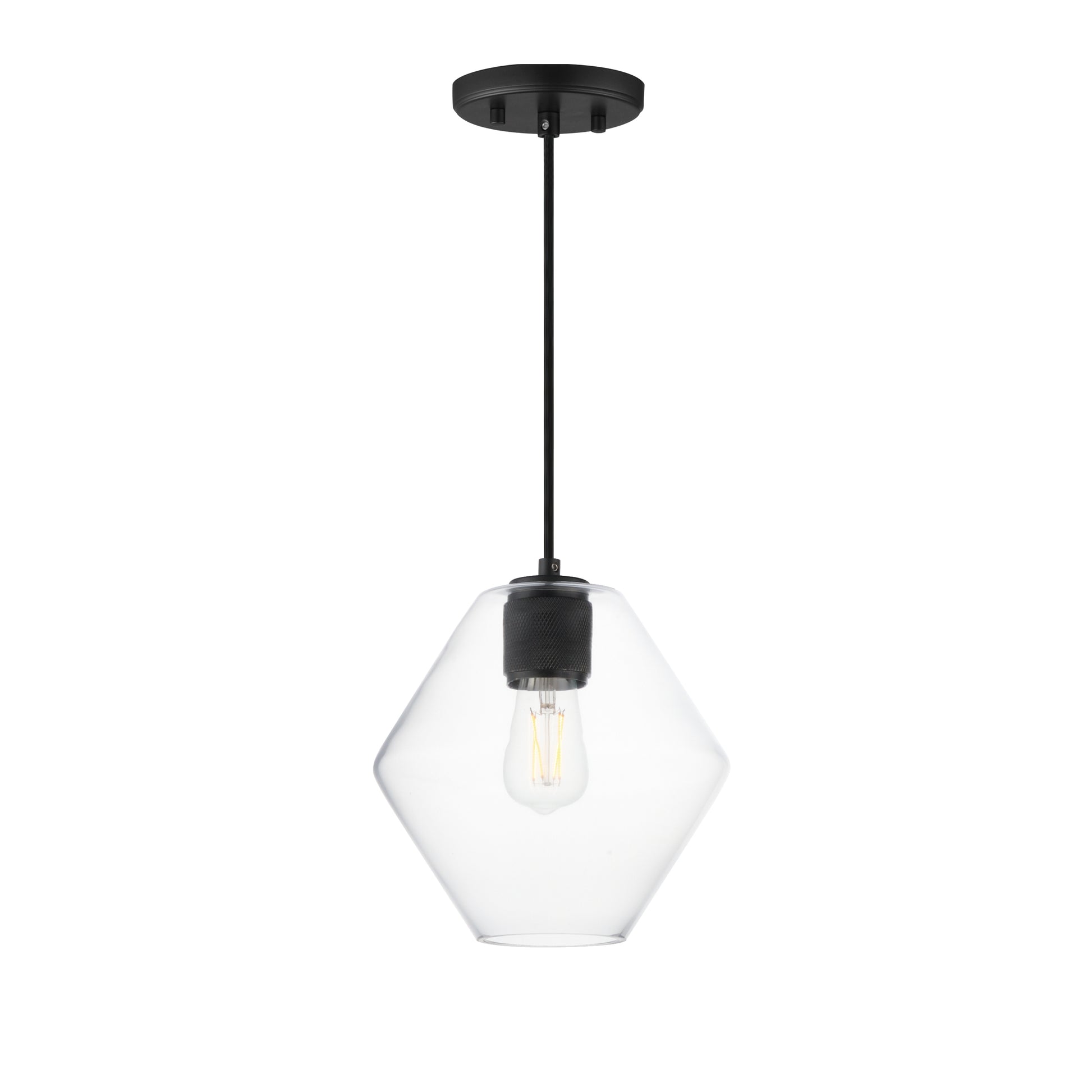 Geode Medium Pendant Black by Maxim Lighting