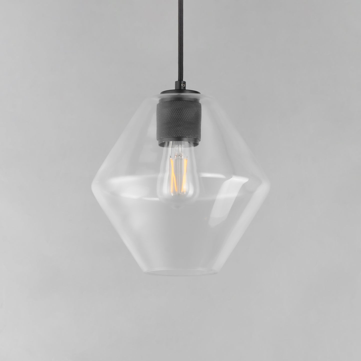 Geode Medium Pendant Black by Maxim Lighting
