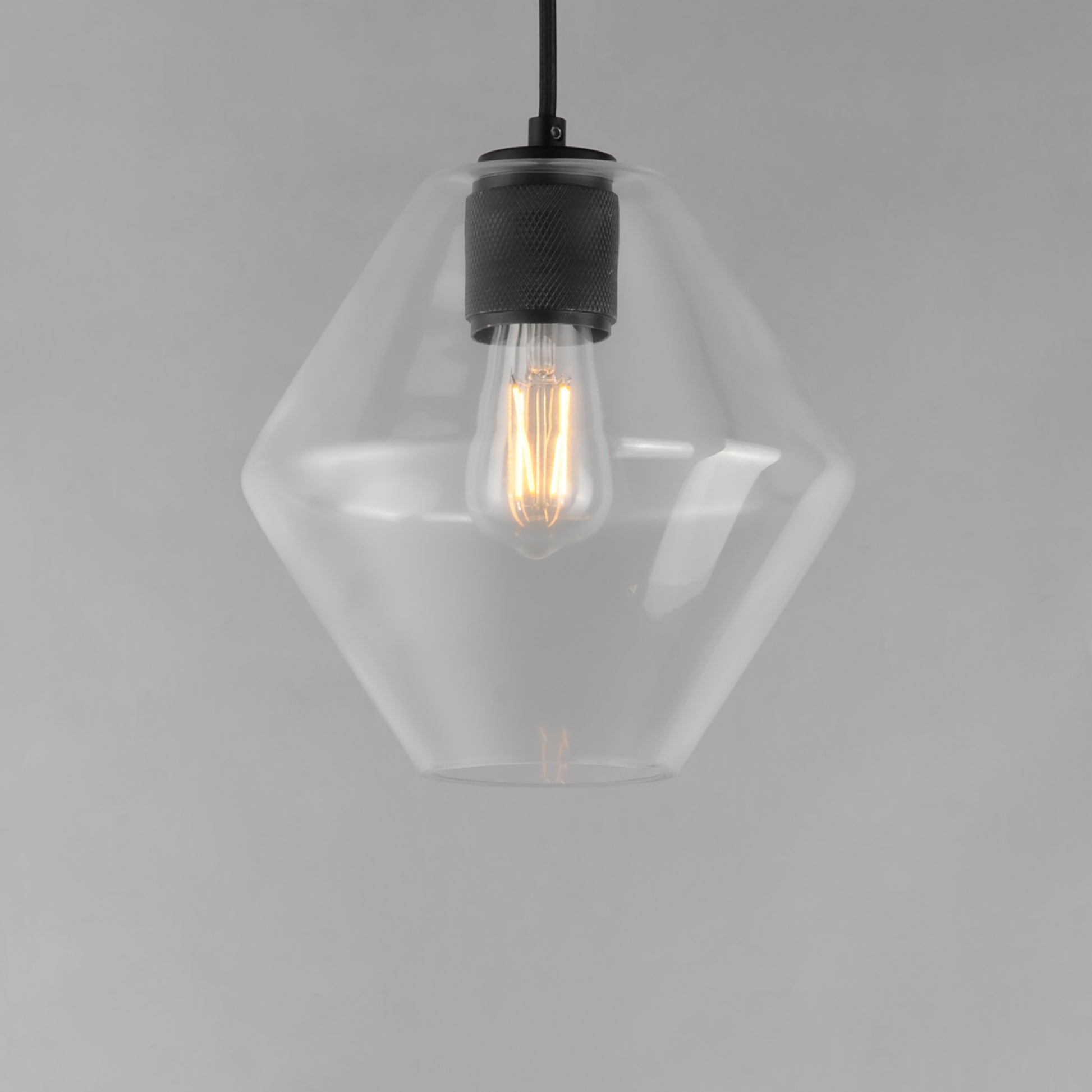 Geode Medium Pendant Black by Maxim Lighting