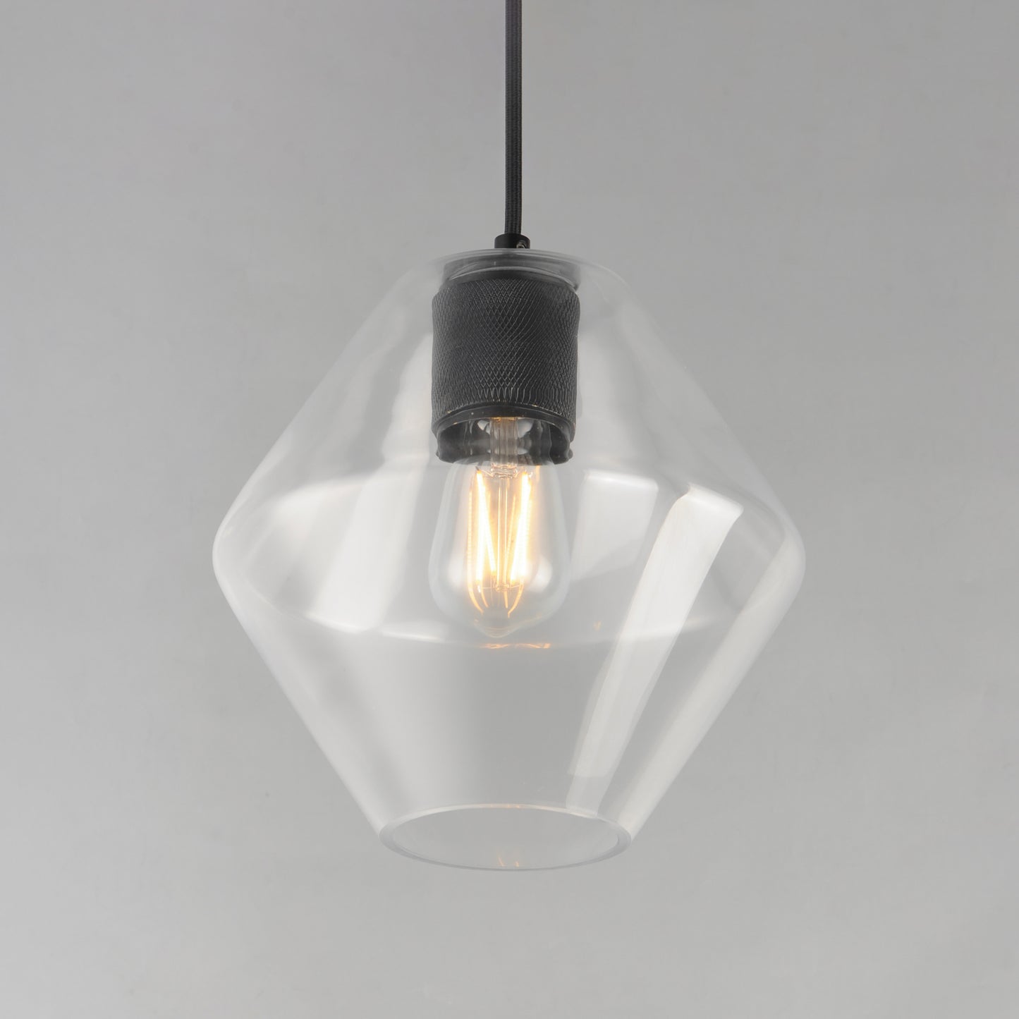Geode Medium Pendant Black by Maxim Lighting
