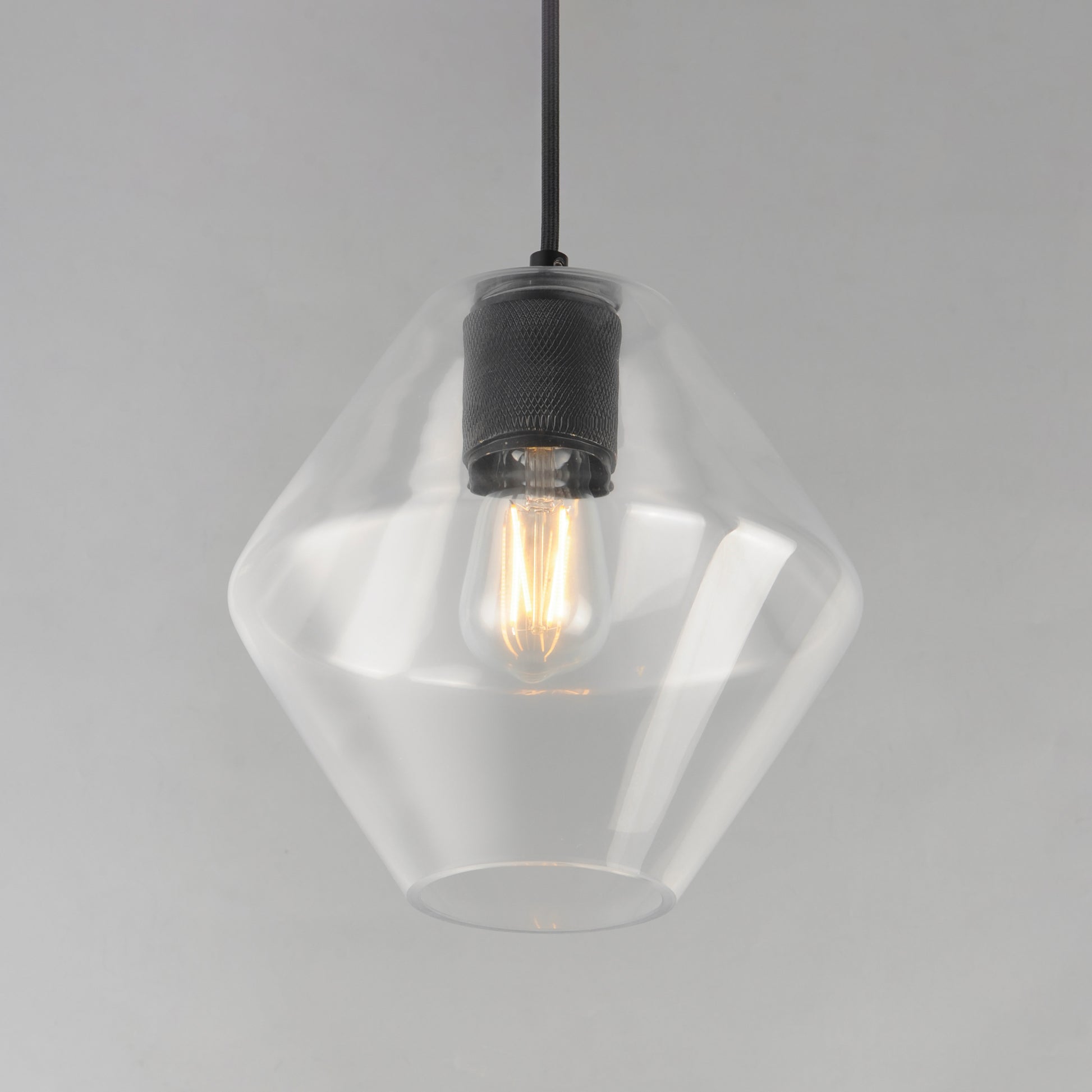 Geode Medium Pendant Black by Maxim Lighting