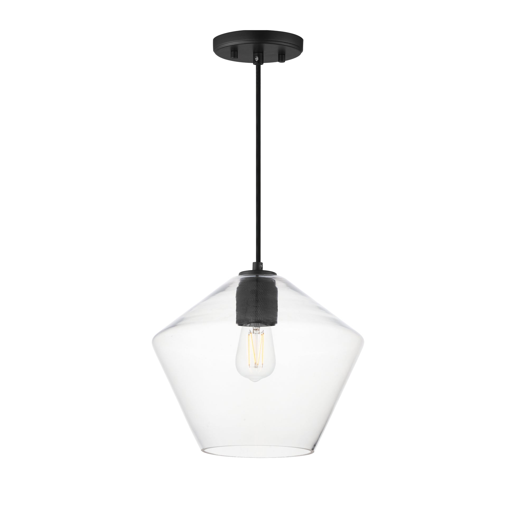 Geode Large Pendant Black by Maxim Lighting