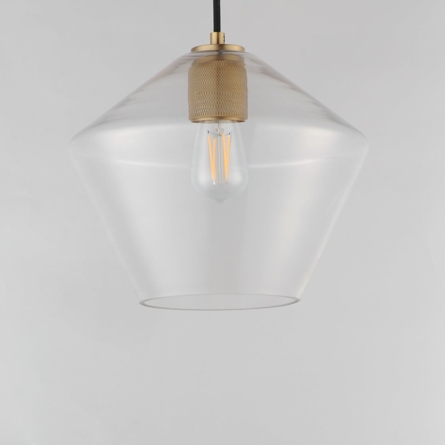 Geode Large Pendant Natural Aged Brass by Maxim Lighting