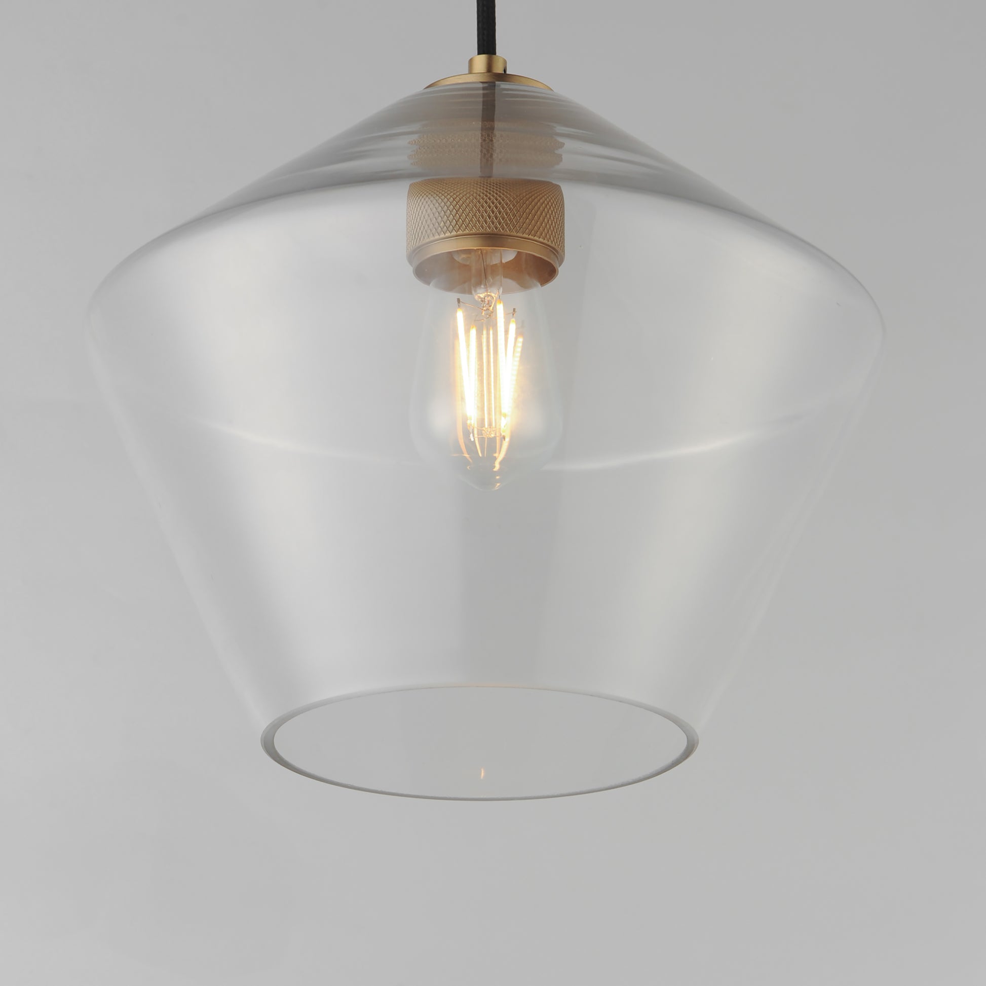Geode Large Pendant Natural Aged Brass by Maxim Lighting