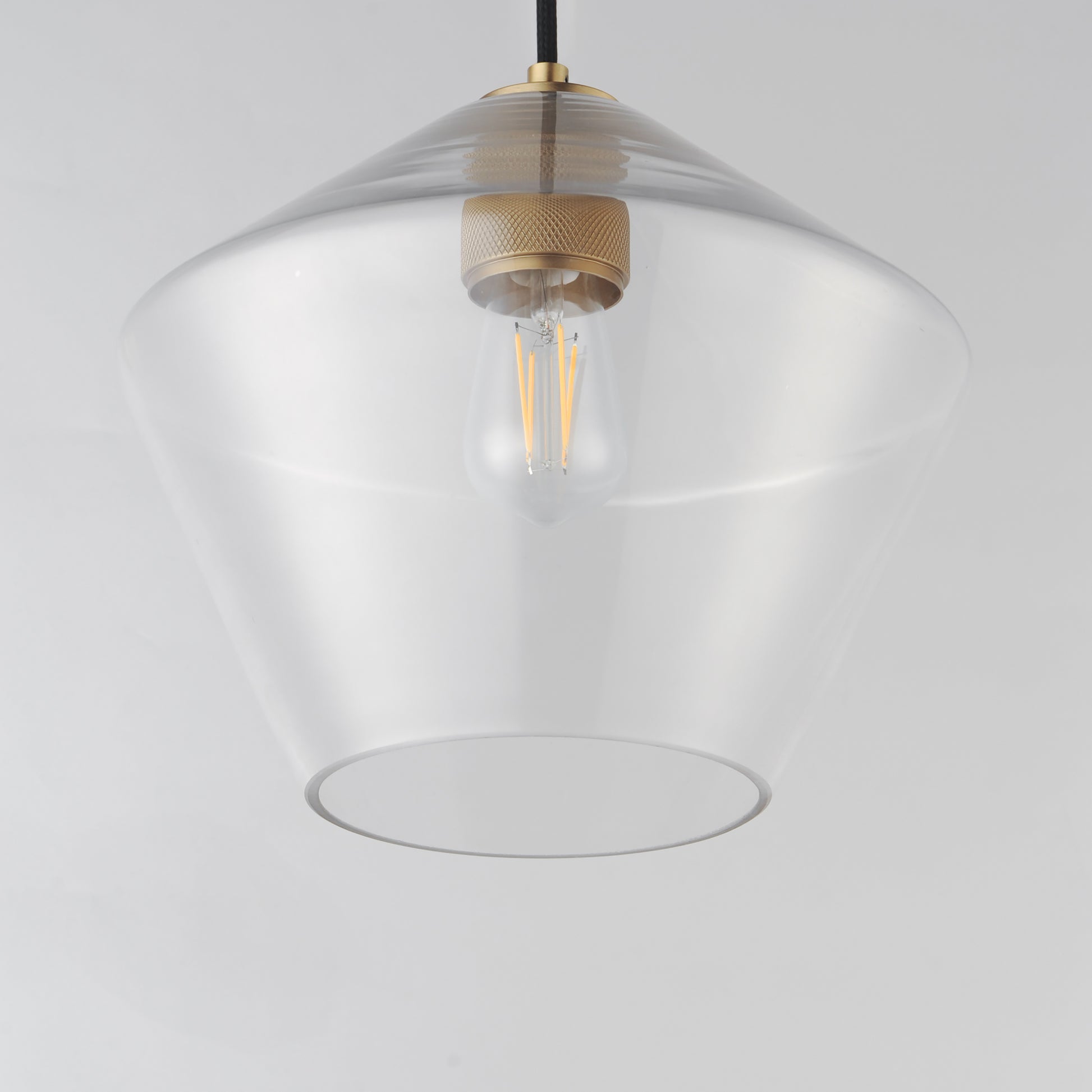 Geode Large Pendant Natural Aged Brass by Maxim Lighting