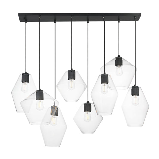 Geode 8-Light Pendant Black by Maxim Lighting