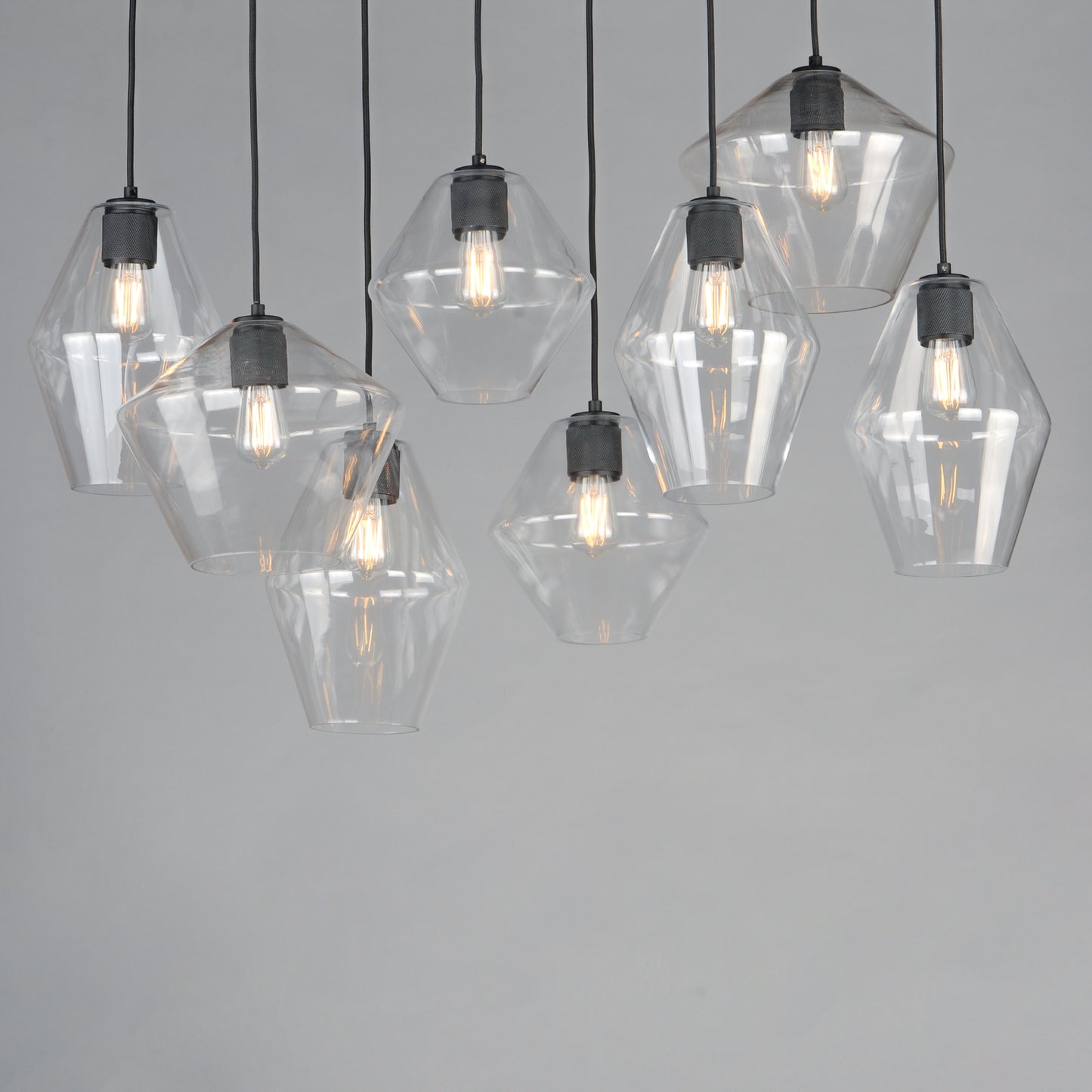 Geode 8-Light Pendant Black by Maxim Lighting