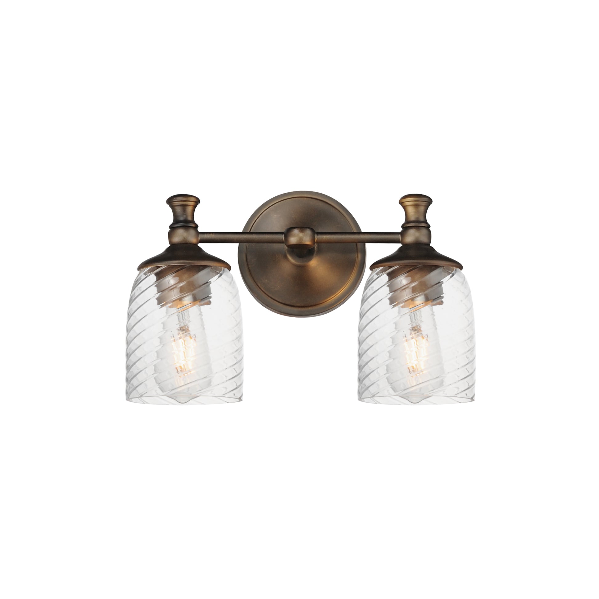 Swirl 2-Light Wall Sconce Antique Bronze by Maxim Lighting