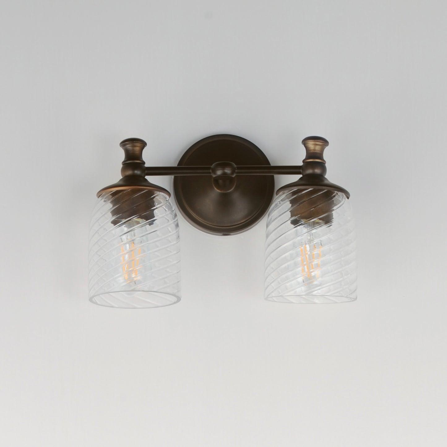 Swirl 2-Light Wall Sconce Antique Bronze by Maxim Lighting