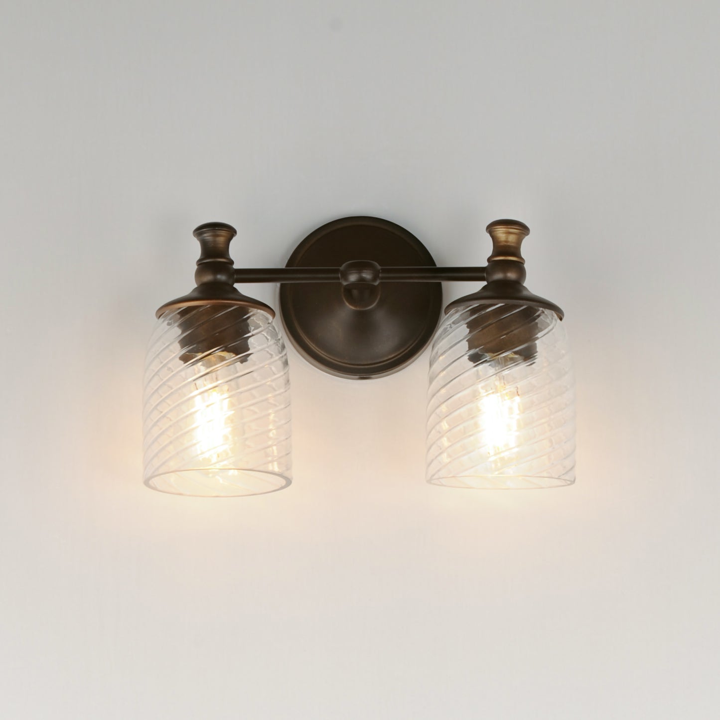 Swirl 2-Light Wall Sconce Antique Bronze by Maxim Lighting