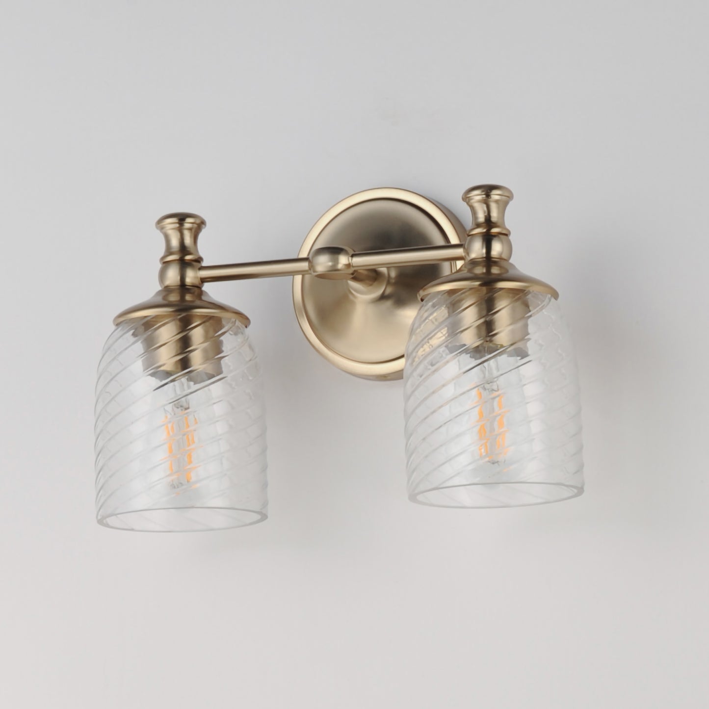 Swirl 2-Light Wall Sconce Satin Champagne by Maxim Lighting