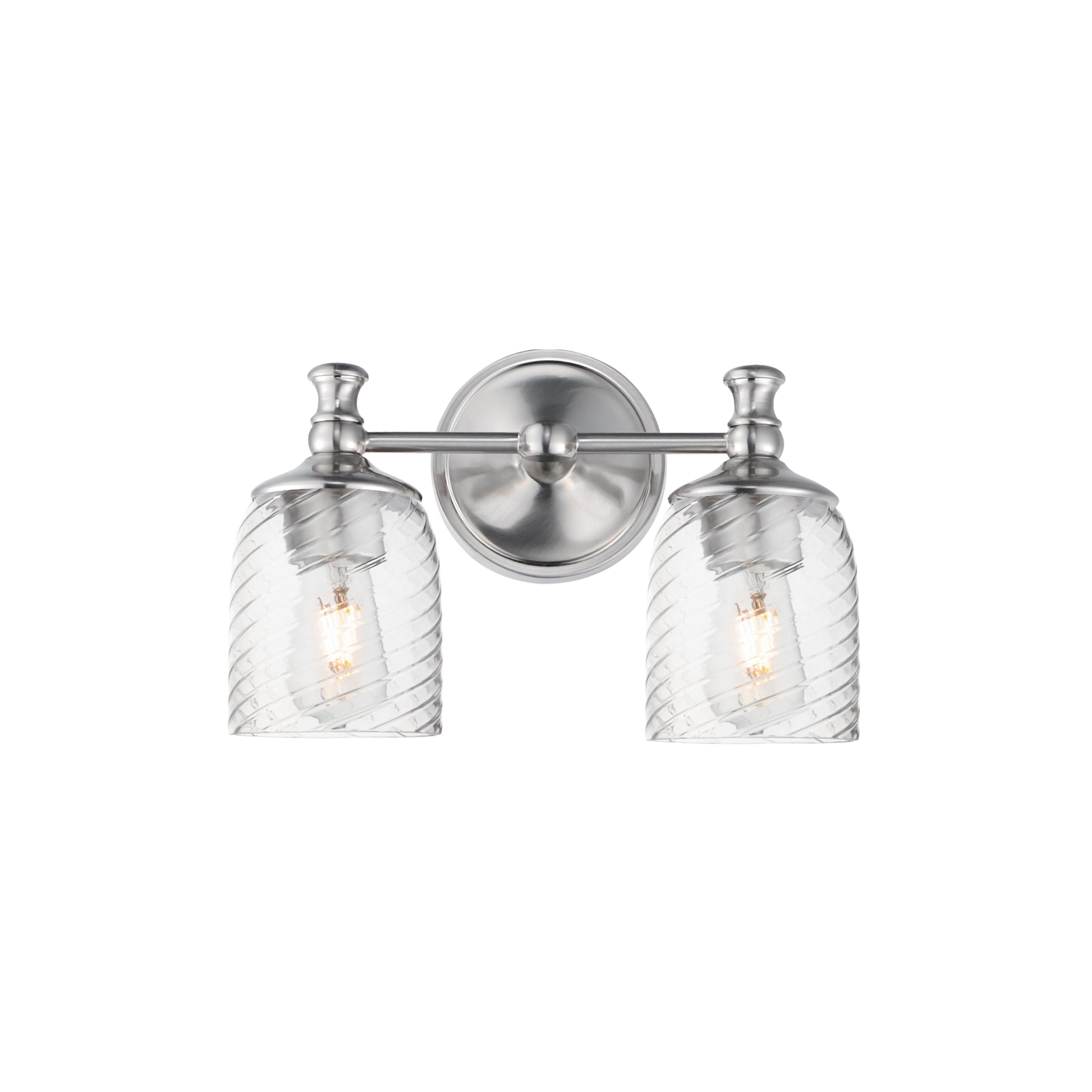 Swirl 2-Light Wall Sconce Satin Nickel by Maxim Lighting