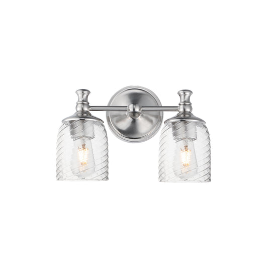 Swirl 2-Light Wall Sconce Satin Nickel by Maxim Lighting