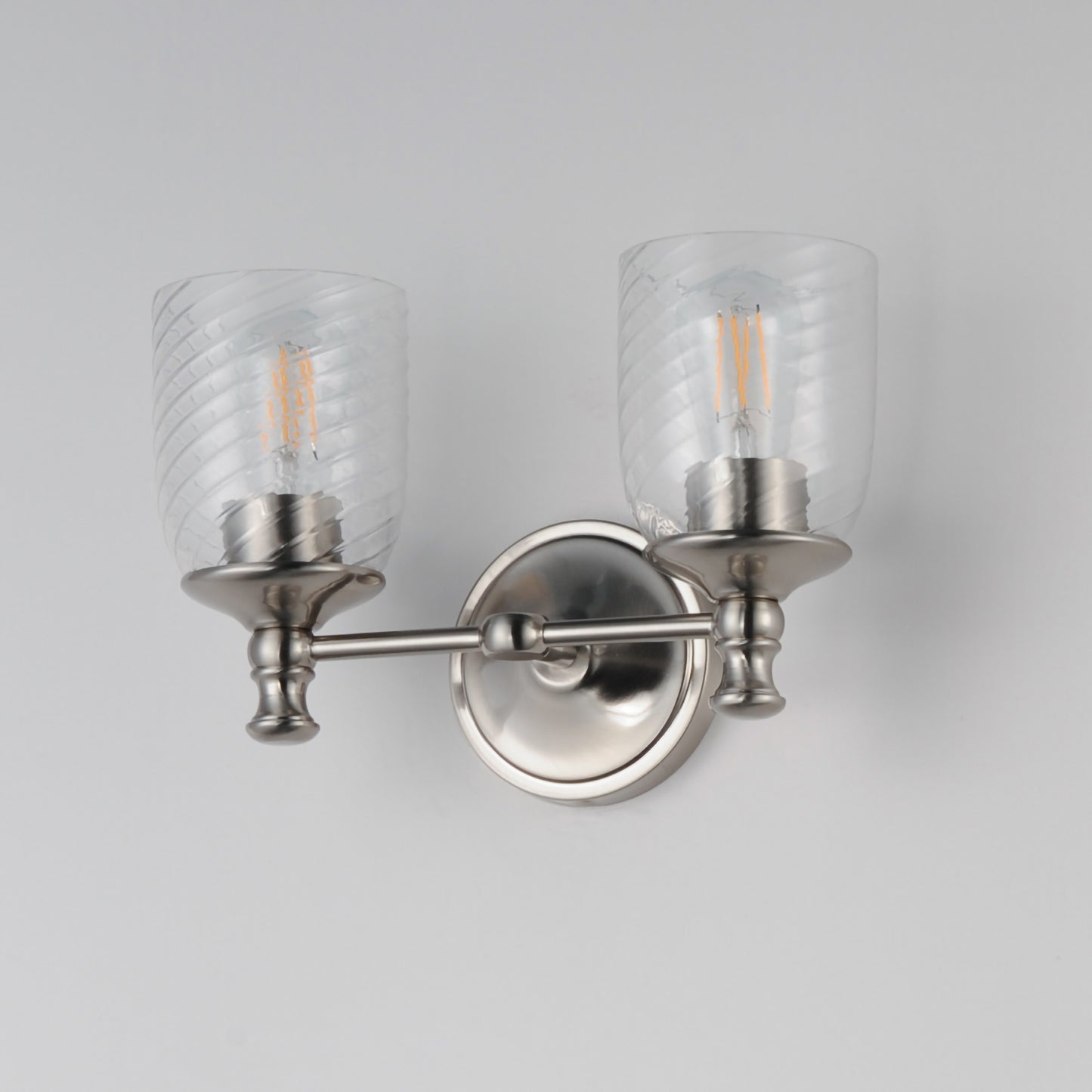 Swirl 2-Light Wall Sconce Satin Nickel by Maxim Lighting