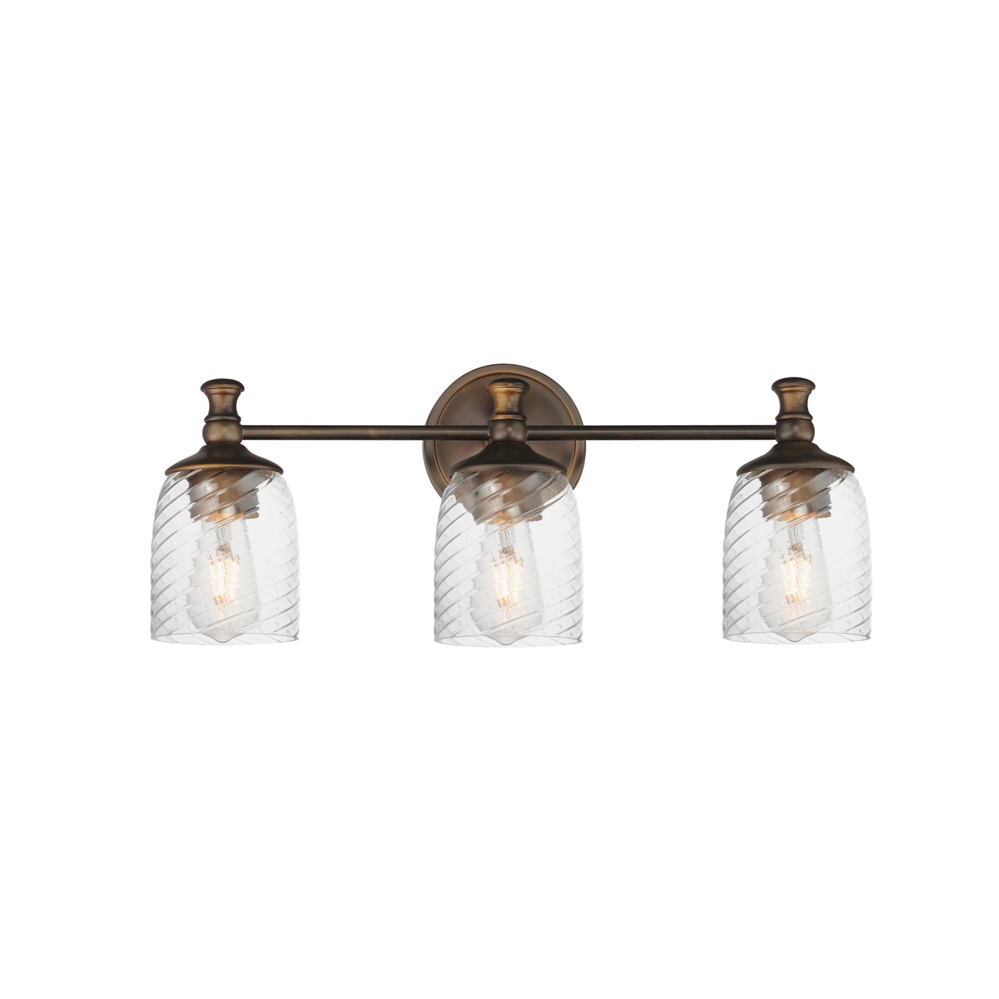 Swirl 3-Light Bath Vanity Antique Bronze by Maxim Lighting