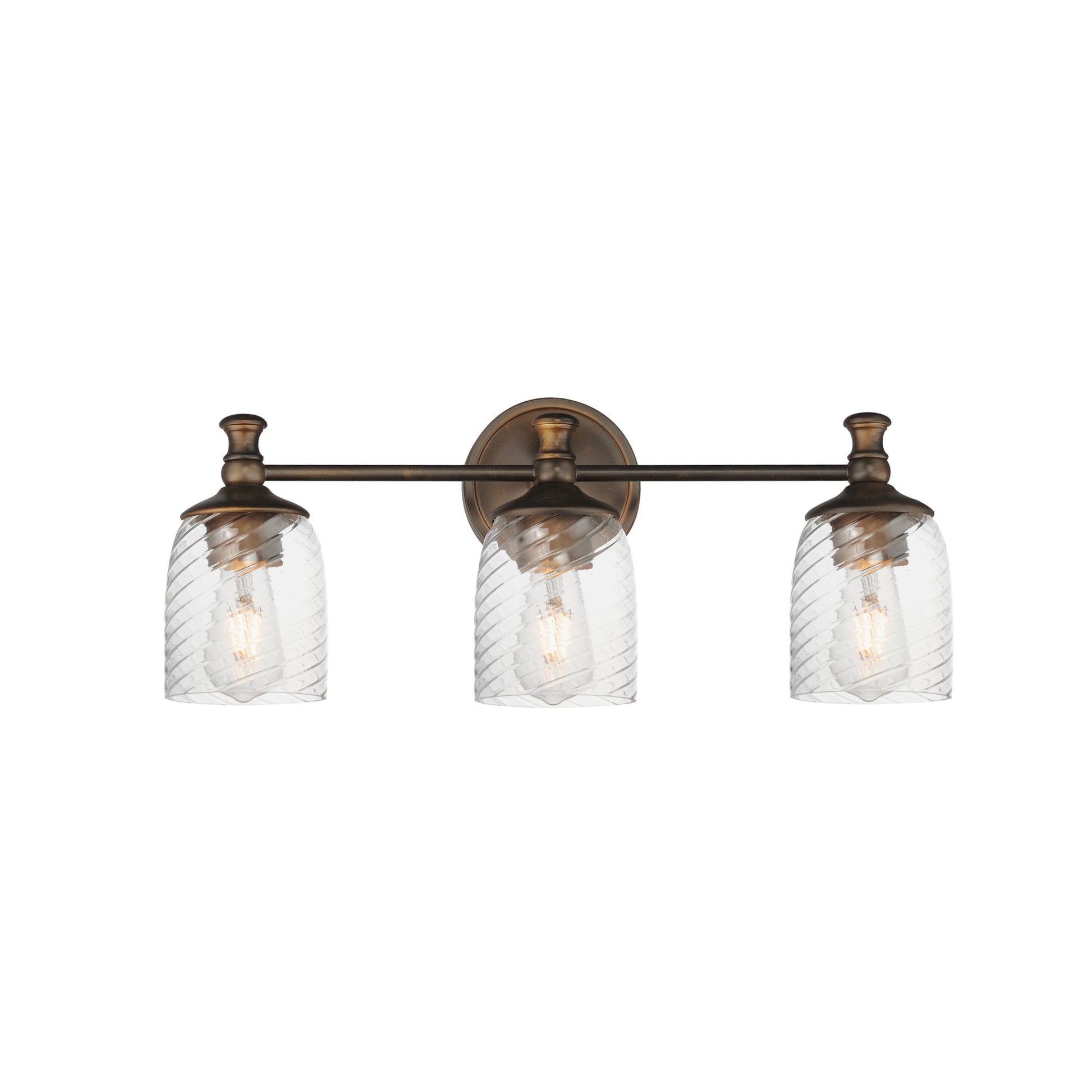 Swirl 3-Light Bath Vanity Antique Bronze by Maxim Lighting