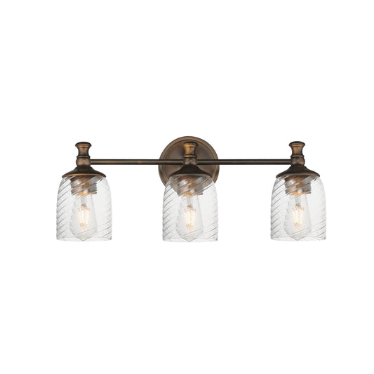 Swirl 3-Light Bath Vanity Antique Bronze by Maxim Lighting