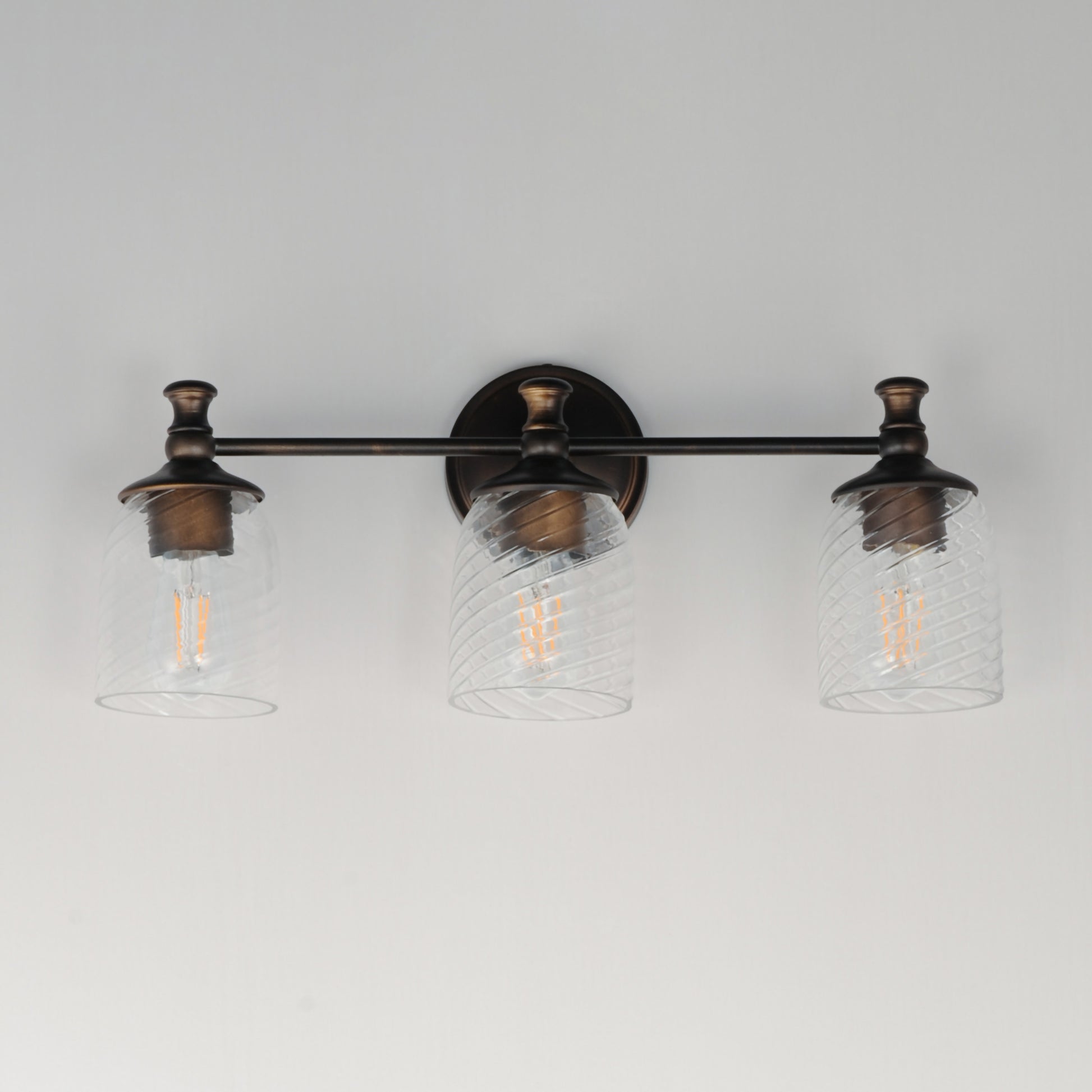 Swirl 3-Light Bath Vanity Antique Bronze by Maxim Lighting