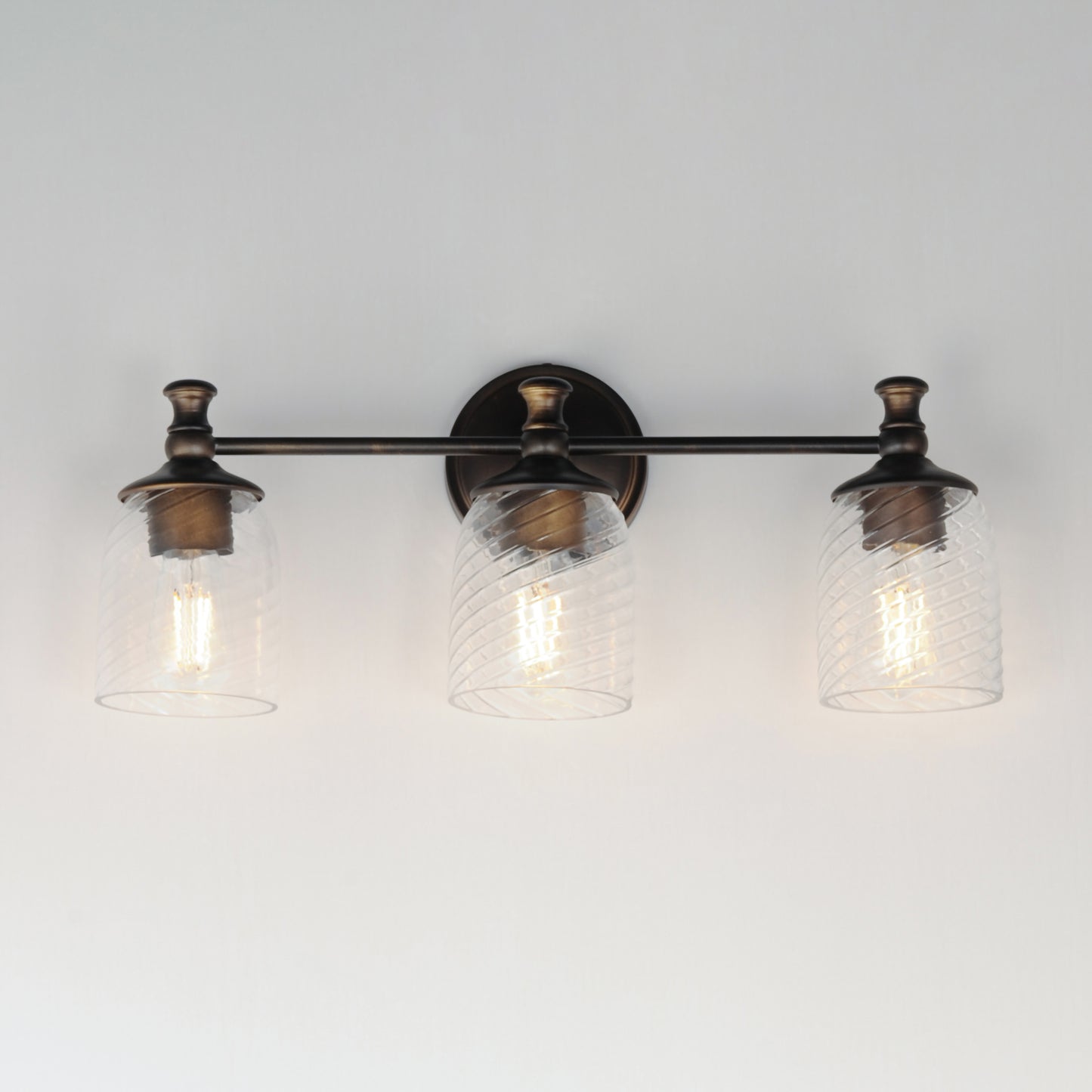 Swirl 3-Light Bath Vanity Antique Bronze by Maxim Lighting