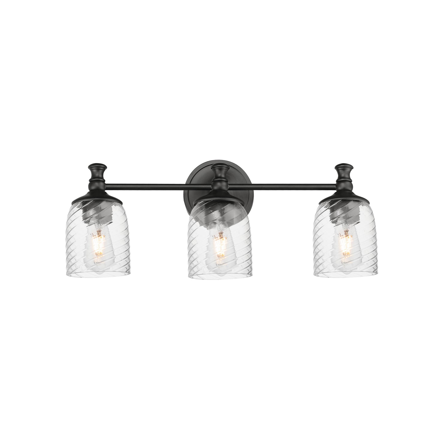 Swirl 3-Light Bath Vanity Black by Maxim Lighting