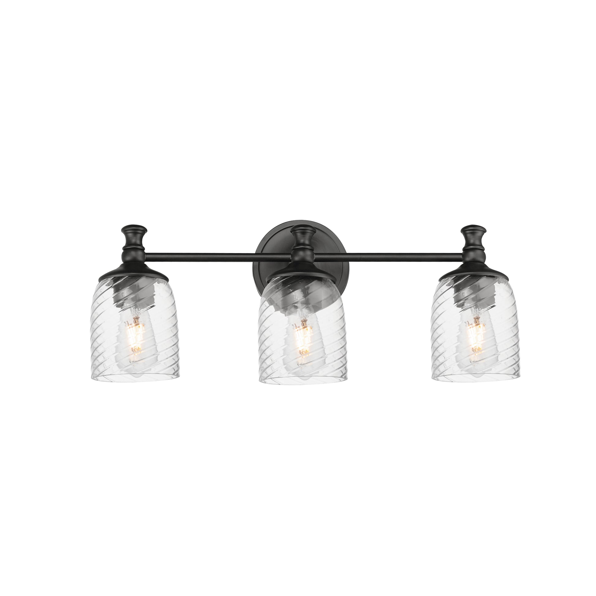 Swirl 3-Light Bath Vanity Black by Maxim Lighting