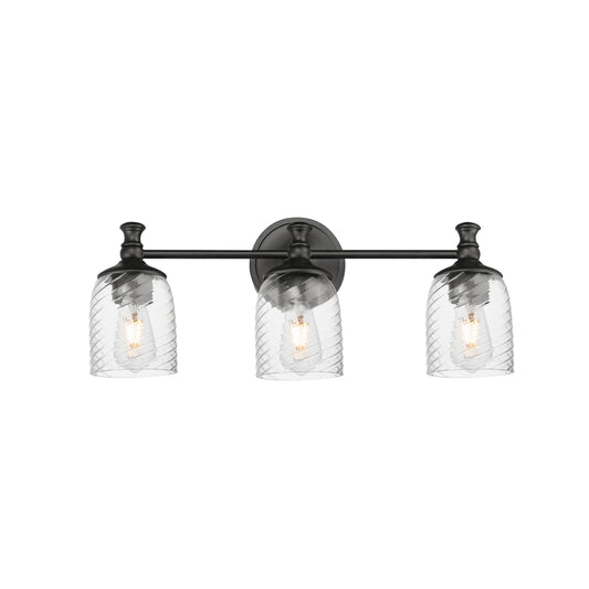 Swirl 3-Light Bath Vanity Black by Maxim Lighting