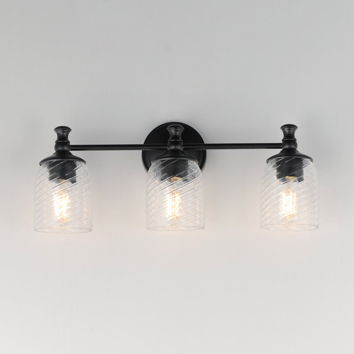 Swirl 3-Light Bath Vanity Black by Maxim Lighting