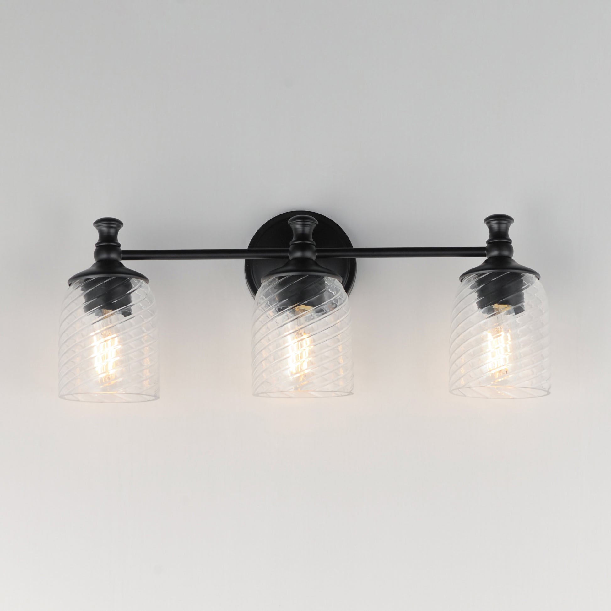 Swirl 3-Light Bath Vanity Black by Maxim Lighting