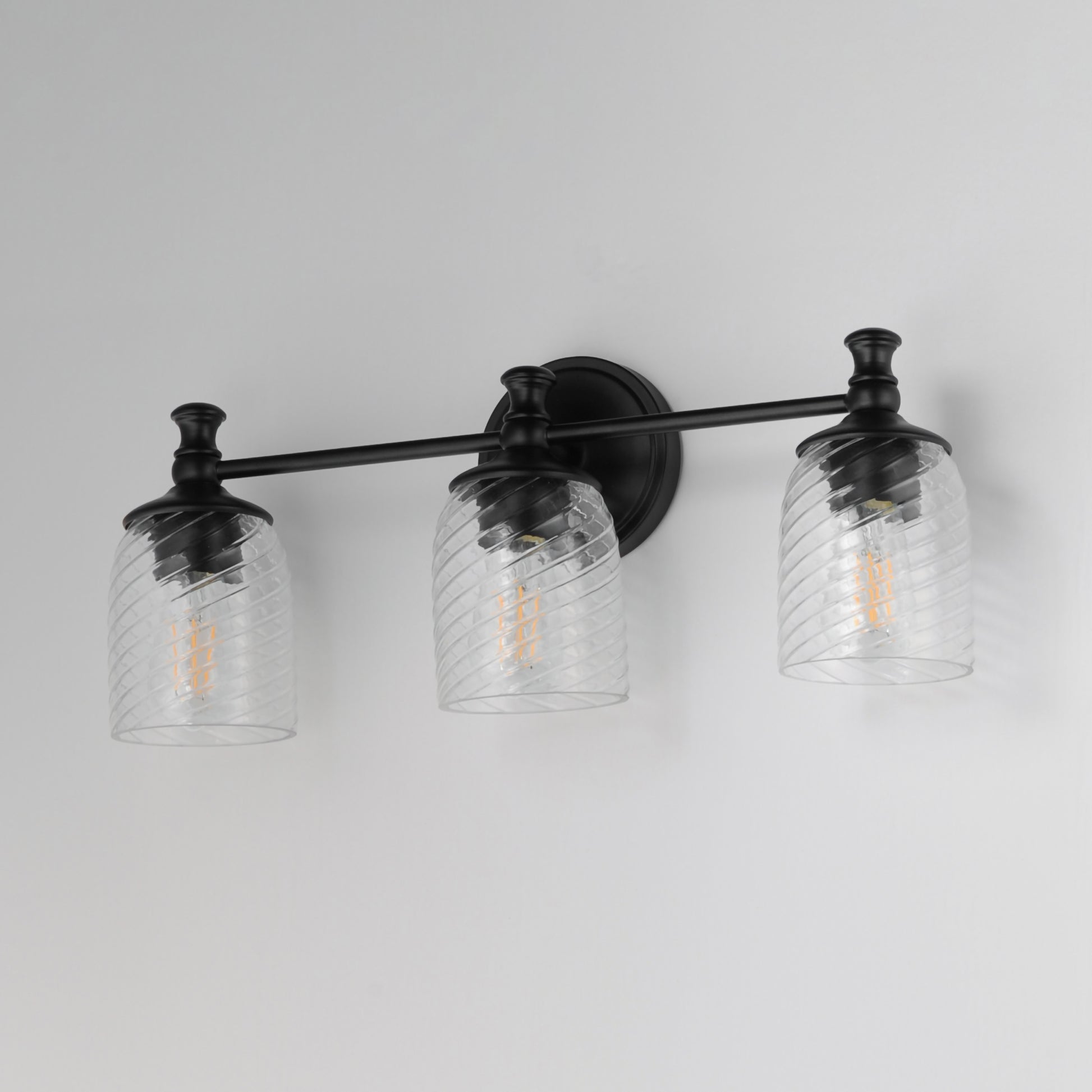 Swirl 3-Light Bath Vanity Black by Maxim Lighting