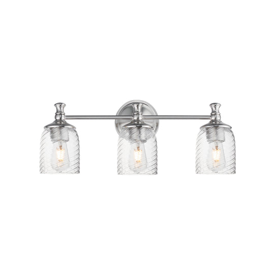 Swirl 3-Light Bath Vanity Satin Nickel by Maxim Lighting