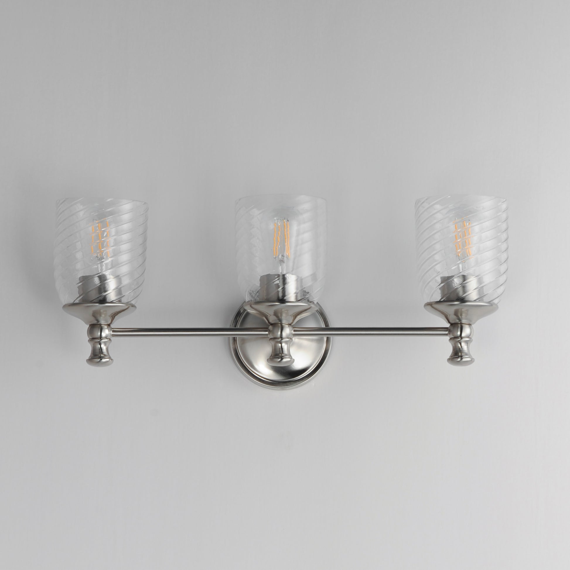 Swirl 3-Light Bath Vanity Satin Nickel by Maxim Lighting