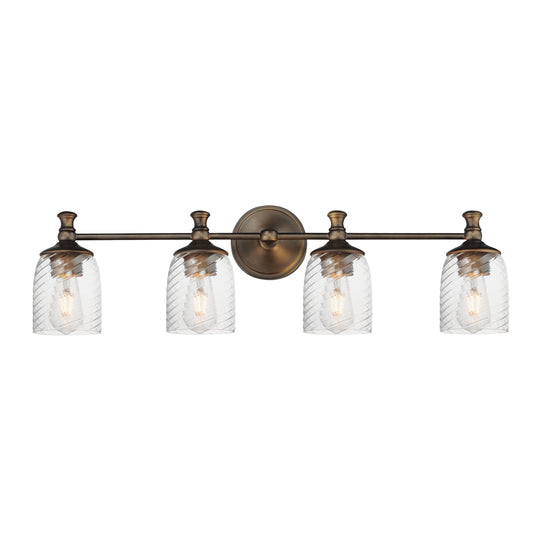 Swirl 4-Light Bath Vanity Antique Bronze by Maxim Lighting